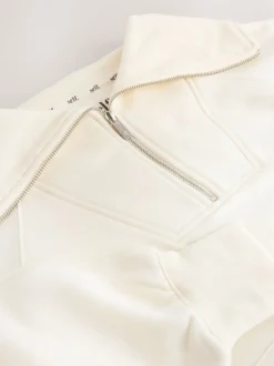 self. Half Zip Collar Sweatshirt
