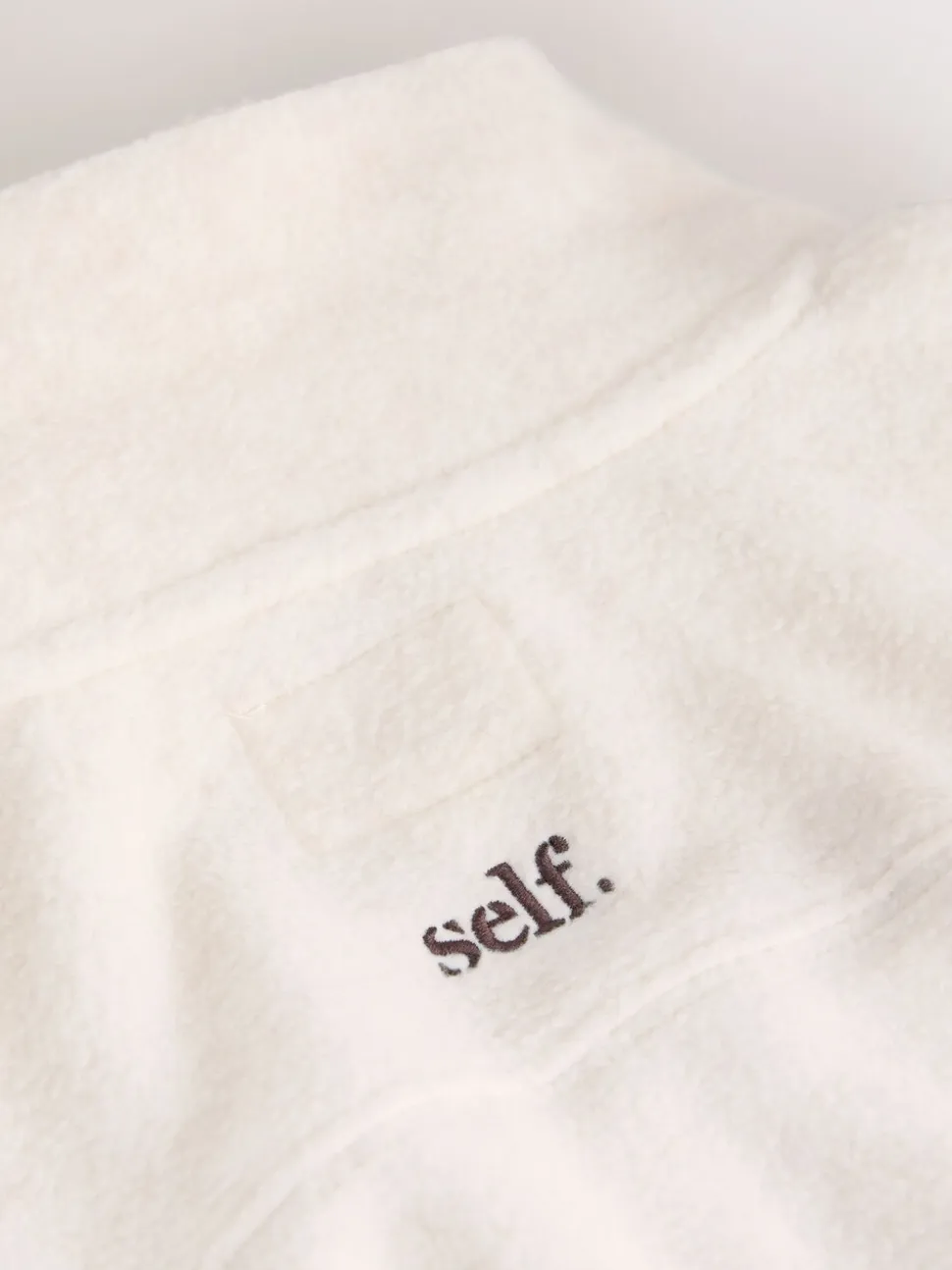 self. Polar fleece met volledige rits