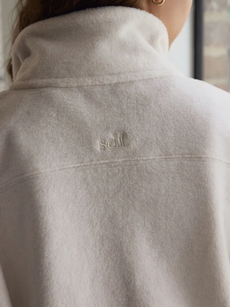 self. Polar fleece met volledige rits