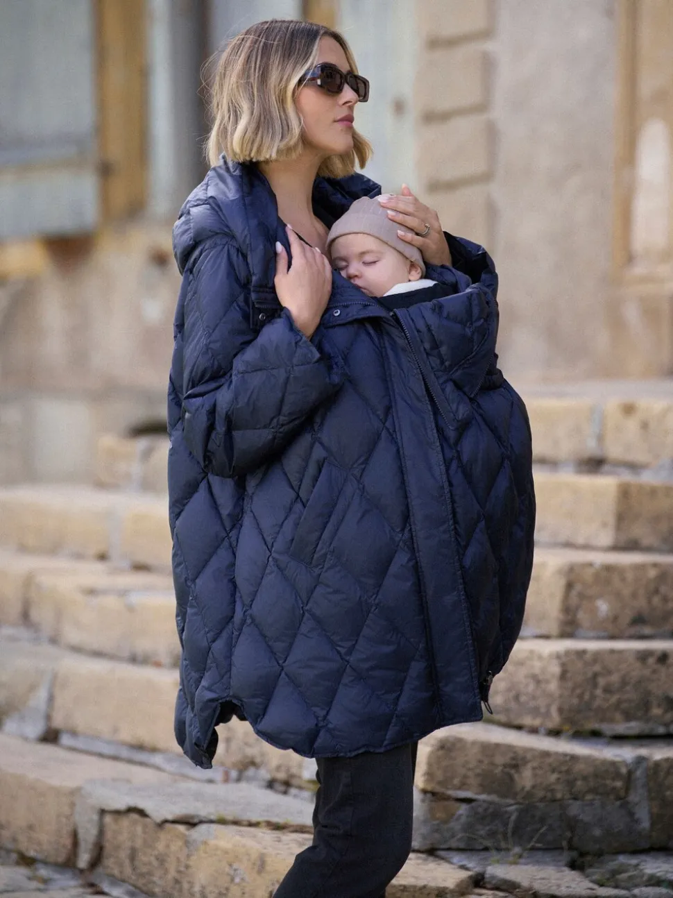 Seraphine Lightweight Quilted 3 in 1 Maternity & Babywearing Coat