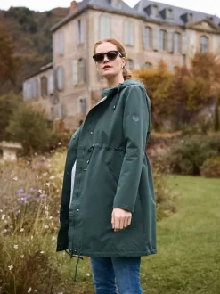 Seraphine Maternity Green Lightweight Parka