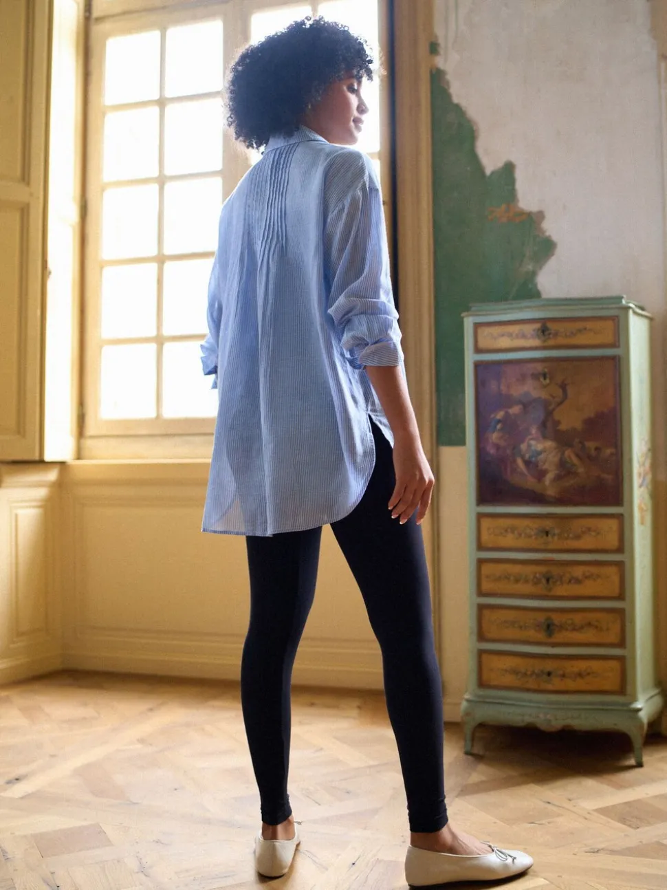 Seraphine Maternity Pintuck Shirt