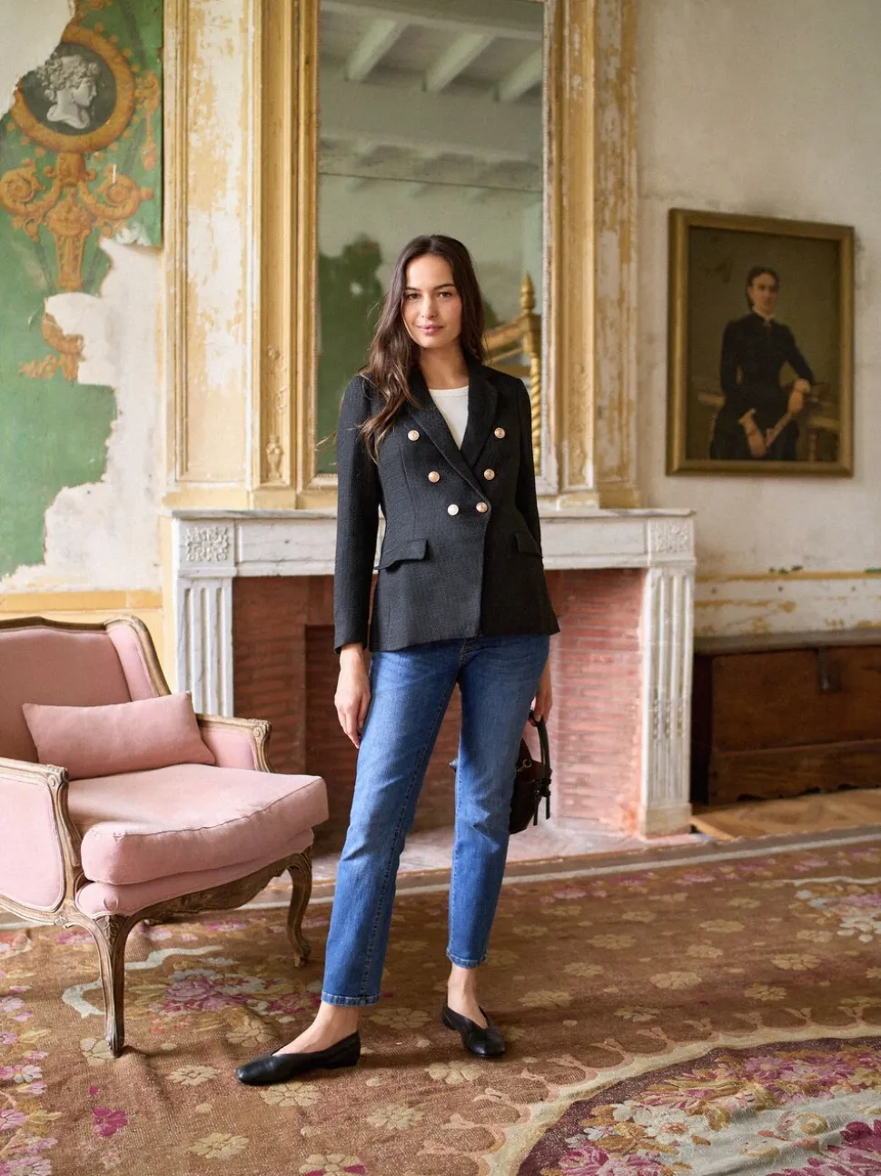 Seraphine Maternity Tweed Blazer