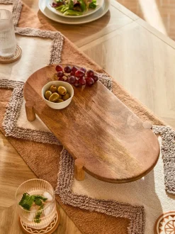 Serveerbord met houten poten