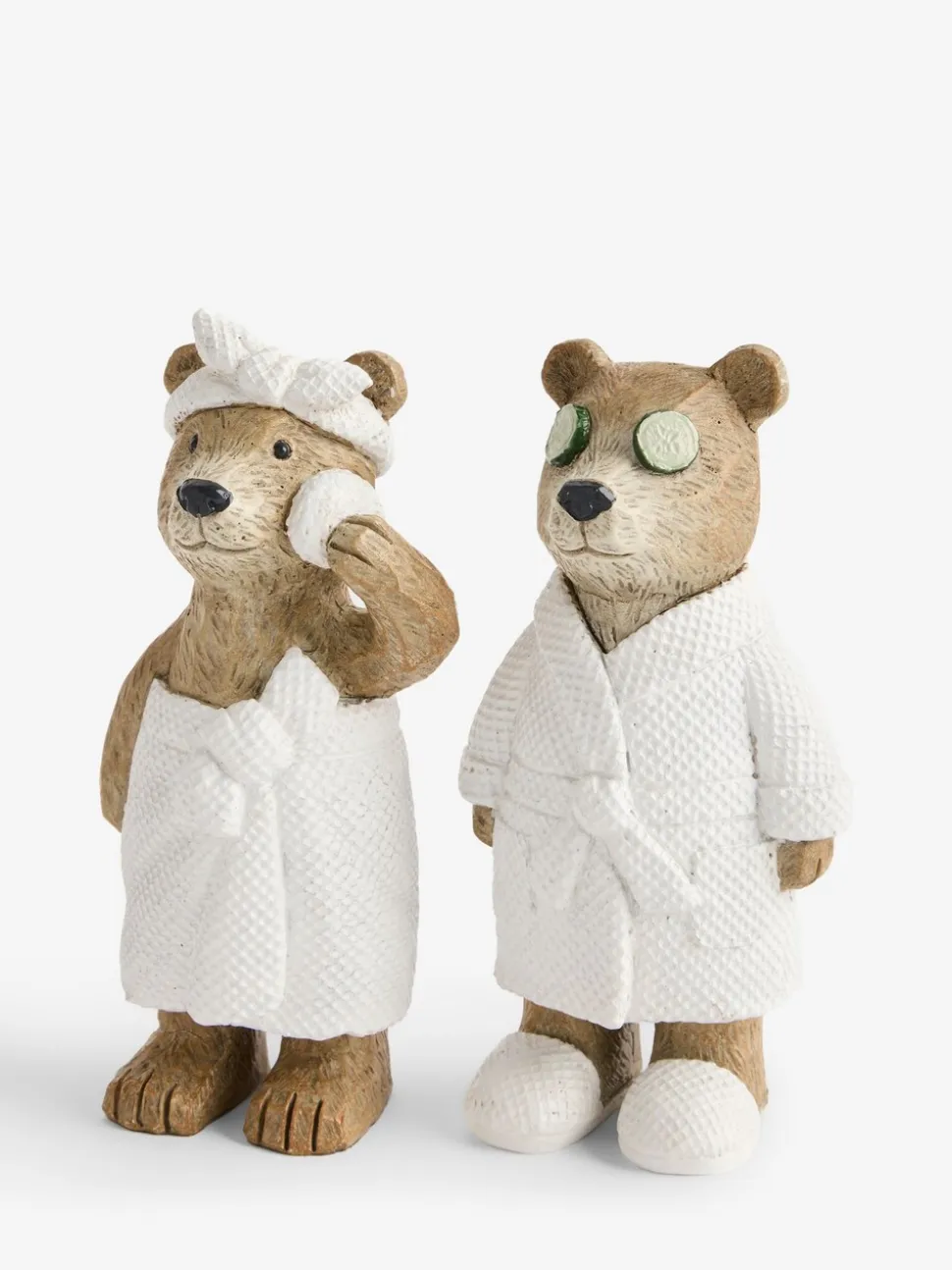 Set of 2 Bertie Bear Spa Ornaments