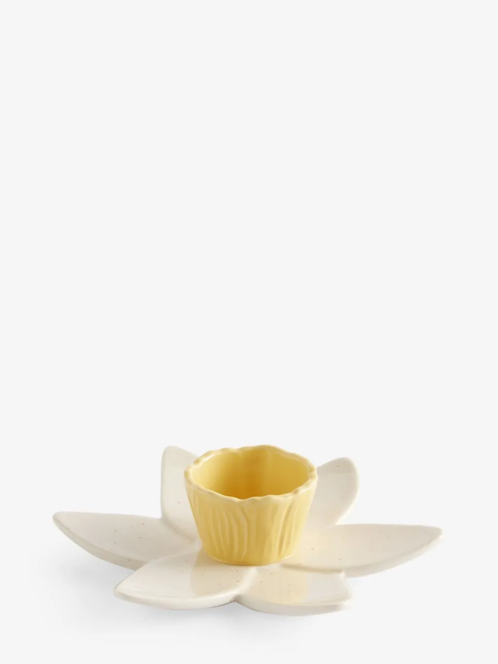 Set of 2 Daffodil Flower Egg Cups
