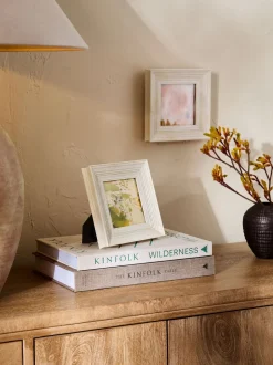 Set of 2 Distressed Wood Effect Photo Frames