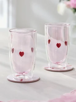 Set of 2 Double Walled Tumbler Glasses