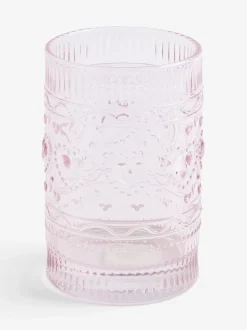 Set of 2 Heart Pressed Tumbler Glasses
