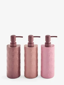 Set of 3 Heart Reusable Dispenser Bottle