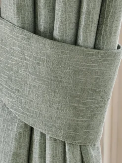 Set of 2 Heavyweight Chenille Curtain Tie Backs