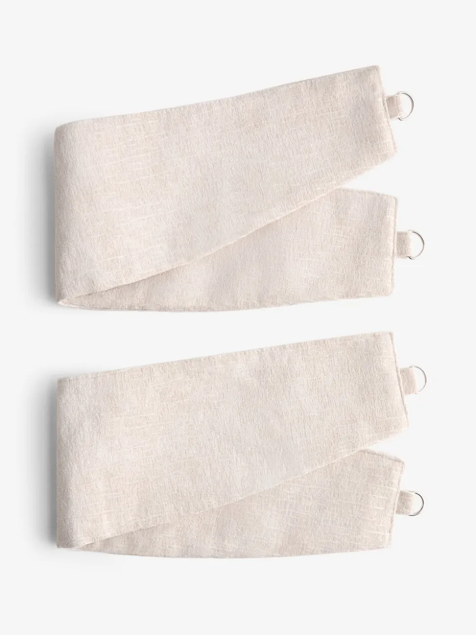 Set of 2 Heavyweight Chenille Curtain Tie Backs