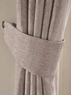 Set of 2 Heavyweight Chenille Curtain Tie Backs