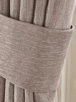 Set of 2 Heavyweight Chenille Curtain Tie Backs