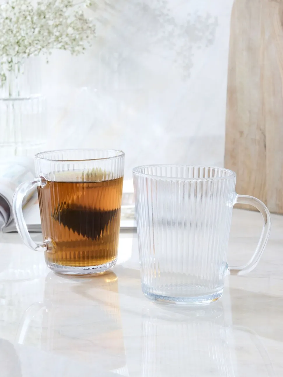 Set of 2 Hollis Glass Mugs