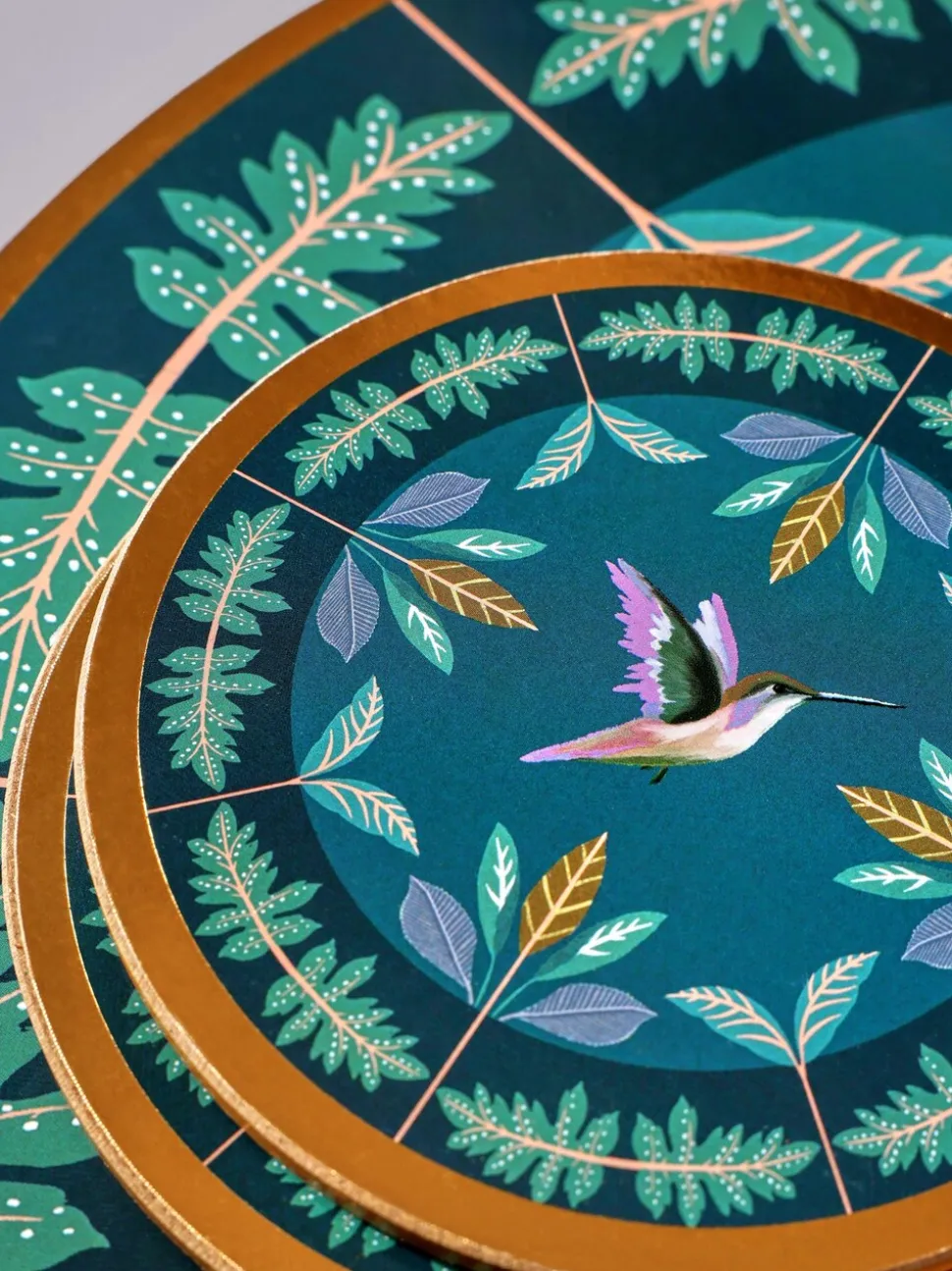 Set of 4 Hummingbird Placemats and Coasters
