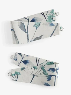 Set of 2 Isla Floral Print Curtain Tie Backs