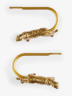 Set of 2 Leopard Print Curtain Holdbacks
