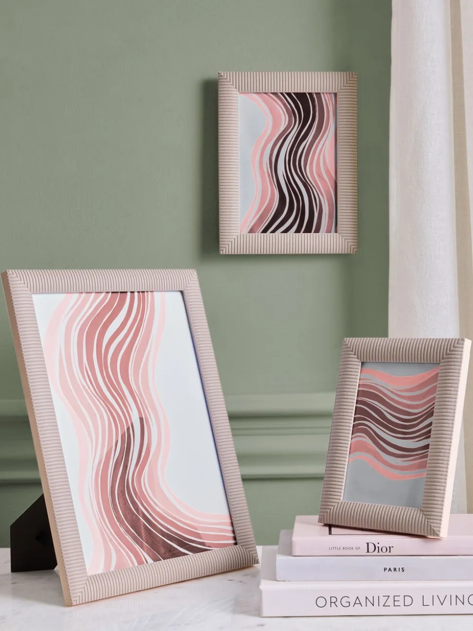 Set of 2 Linear Photo Frames