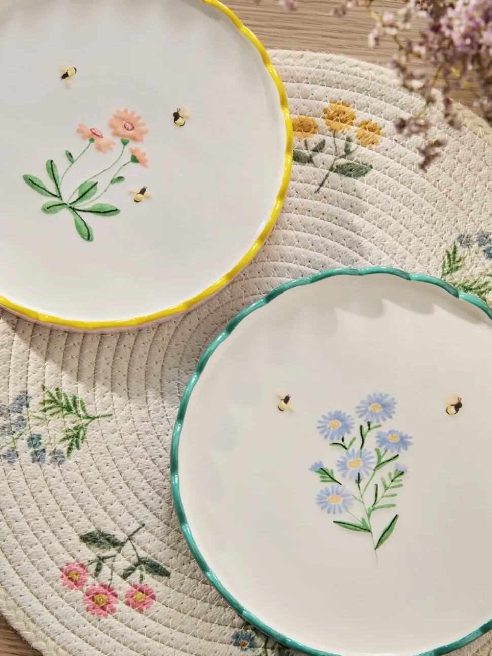 Set of 2 Maisie Floral Print Side Plates