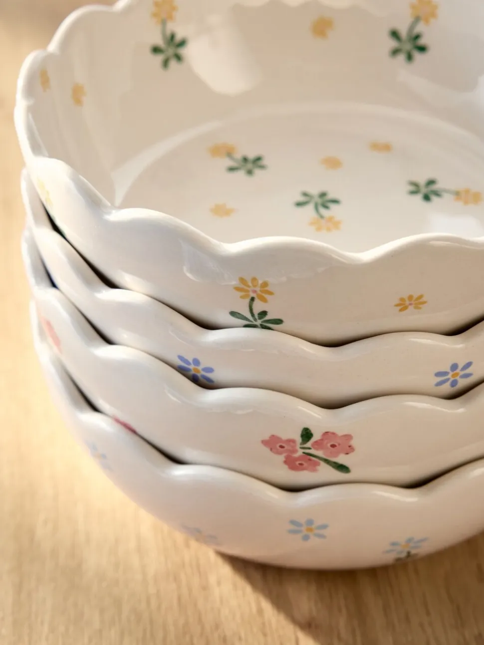 Set of 4 Maisie Floral Stacking Nibble Bowls