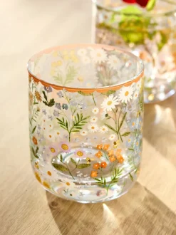 Set of 4 Maisie Floral Tumbler Glasses