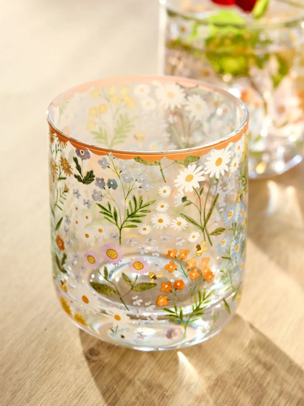 Set of 4 Maisie Floral Tumbler Glasses