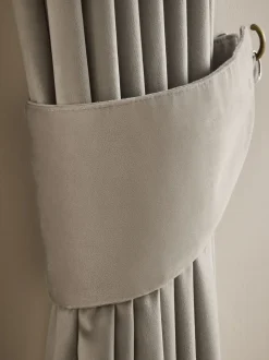 Set of 2 Matte Velvet Curtain Tie Backs