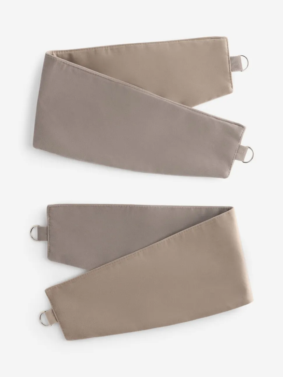 Set of 2 Matte Velvet Curtain Tie Backs
