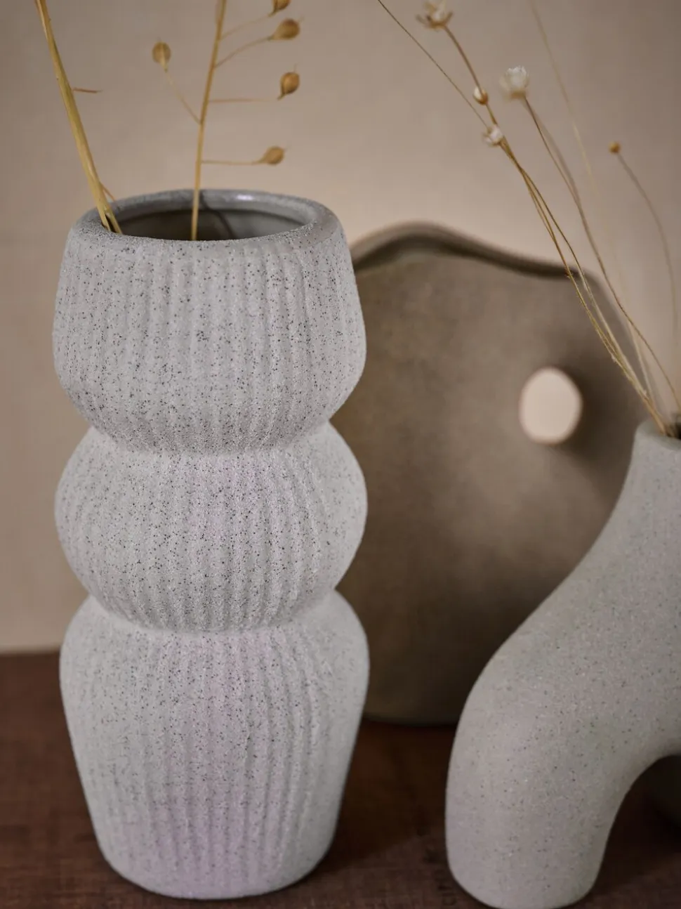 Set of 3 Mini Scandi Ceramic Vases