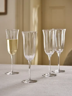 Set of 4 Sadie Champagne Flutes
