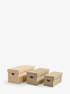 Set of 3 Scallop Trunk Storage Baskets