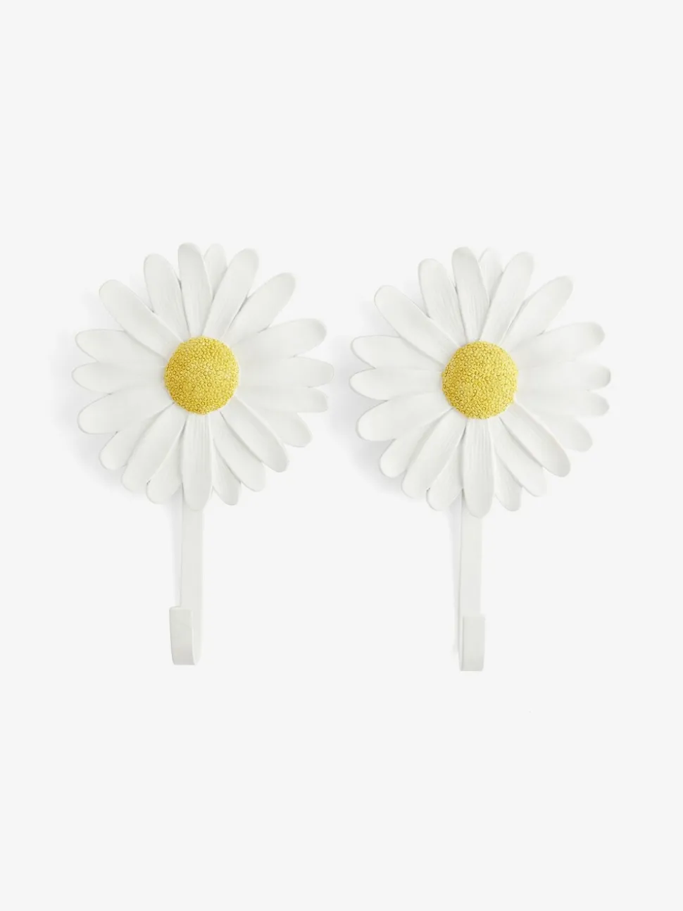 Set van 2 bloemhaakjes met madeliefjes