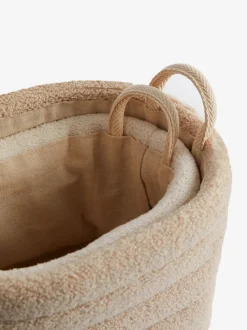 Set van 2 bouclé opslagmanden
