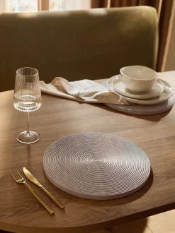 Set van 2 Bronx geëtste houten placemats