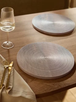 Set van 2 Bronx geëtste houten placemats