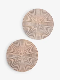 Set van 2 Bronx geëtste houten placemats