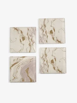 Set van 4 Galaxy onderzetters van glas