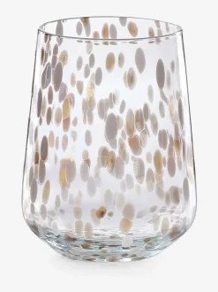 Set van 2 glazen met confettiprint