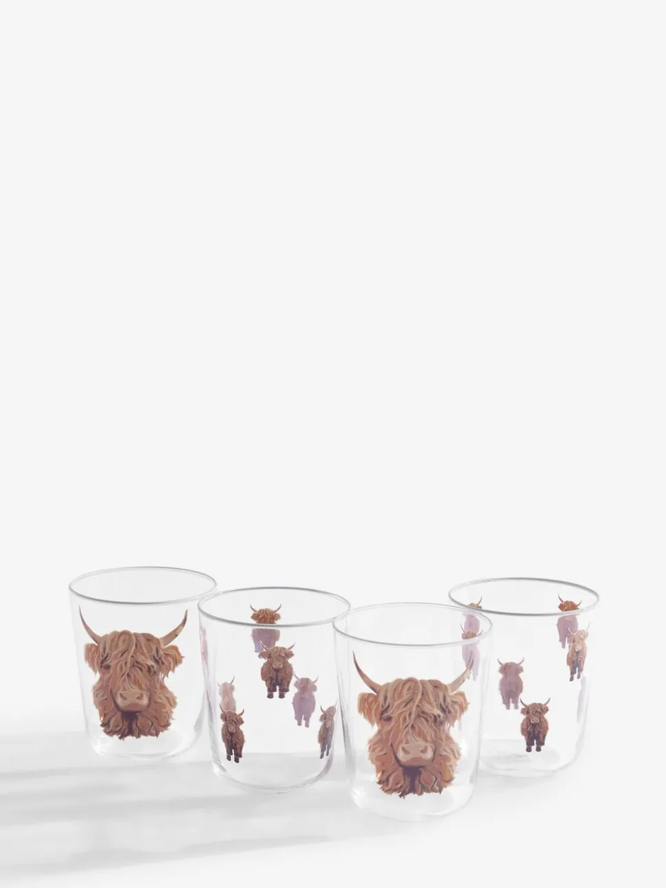 Set van 4 Hamish The Highland Cow tumblers