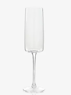 Set van 4 hoekige champagneflûtes