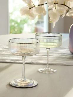Set van 2 Hollis Iriserende Cocktailglazen
