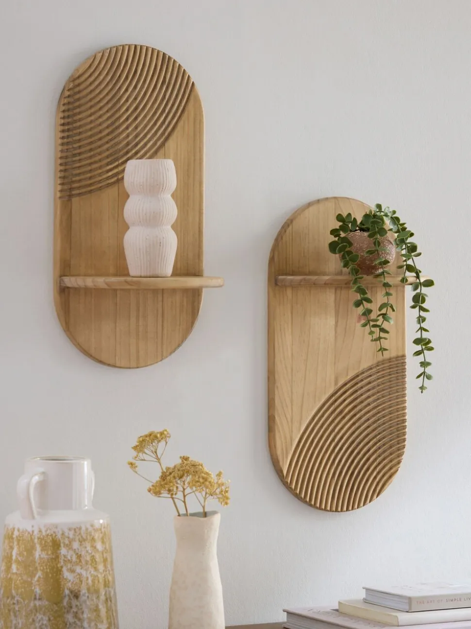Set van 2 Houten Global Pill planken