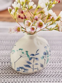 Set van 3 Isla keramische vazen met bloemenprint