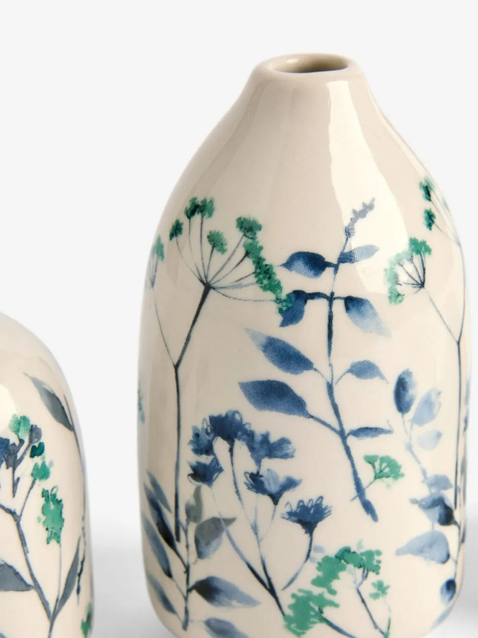 Set van 3 Isla keramische vazen met bloemenprint