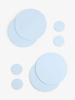 Set van 4 omkeerbare placemats en onderzetters van imitatieleer