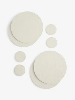 Set van 4 omkeerbare placemats en onderzetters van imitatieleer