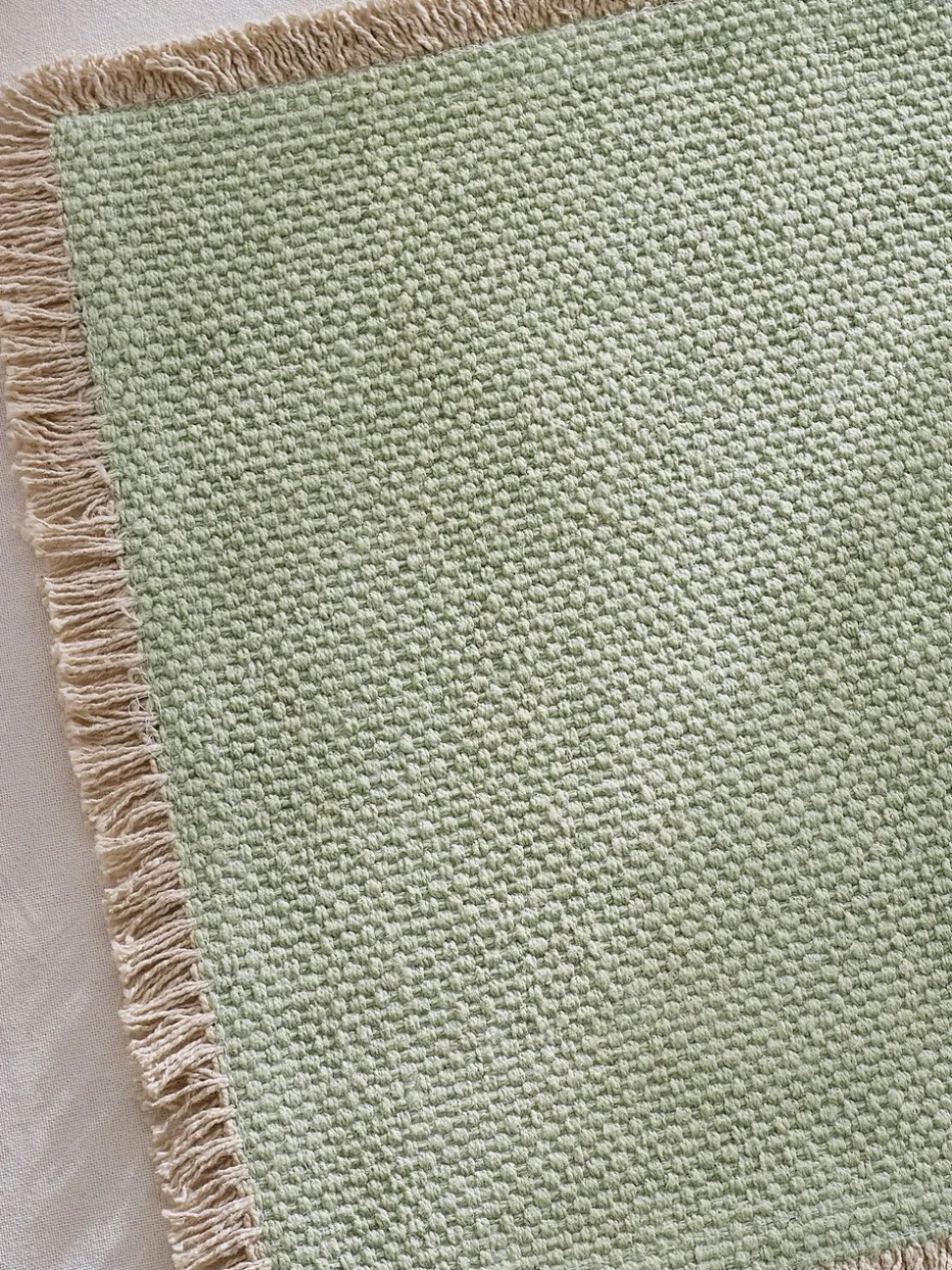 Set van 4 placemats met franjerand