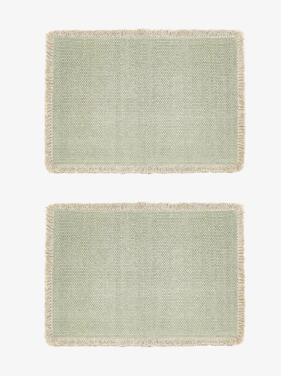Set van 4 placemats met franjerand
