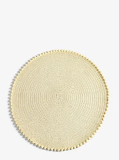 Set van 4 placemats met pompon